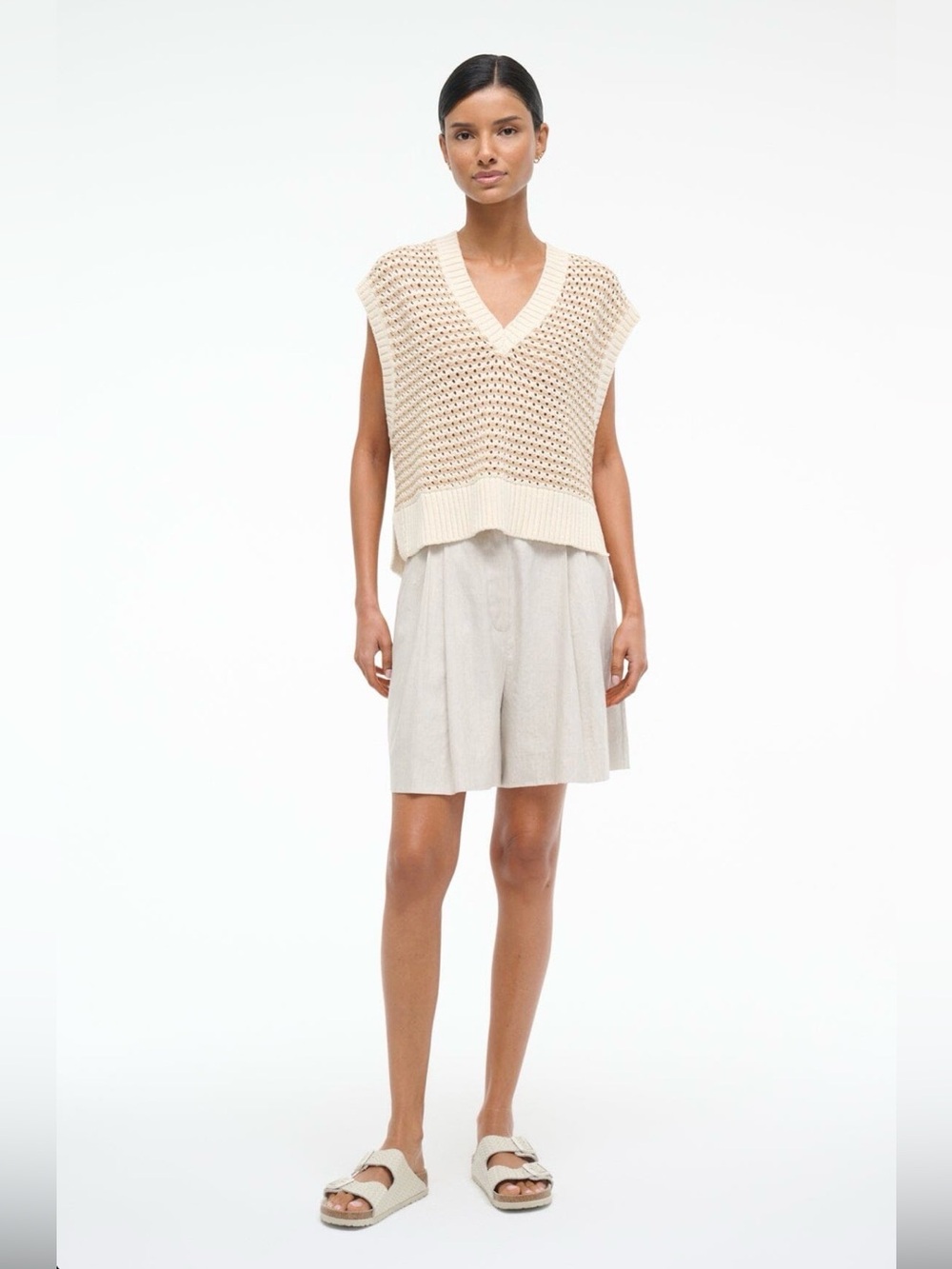 Staud Americana Crochet top